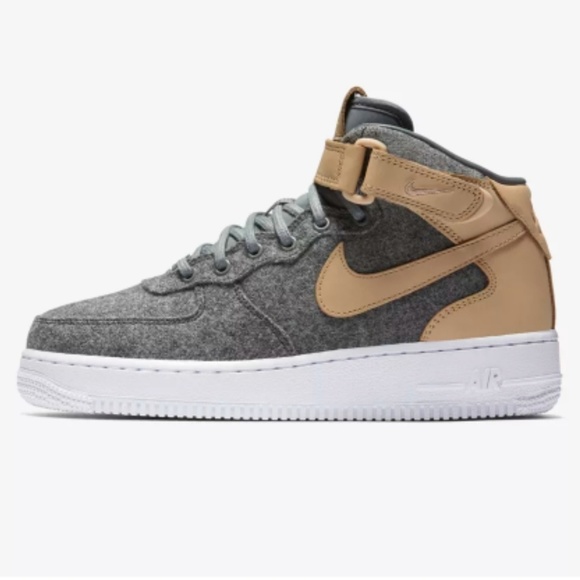 tan nike high tops womens